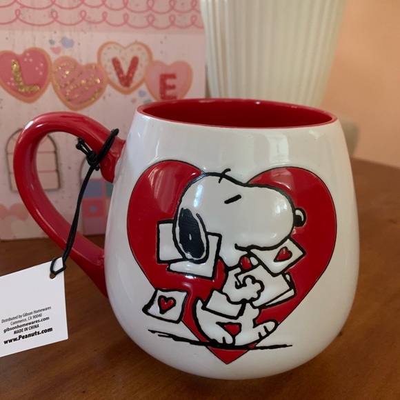 New Valentines Mug Peanuts Snoopy Ceramic Love Mug - Picture 3 of 11